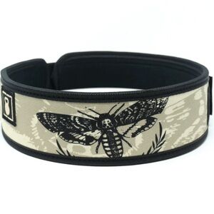 2POOD Women’s 3” Mattie Rogers Black and Tan Moth Pattern Belt